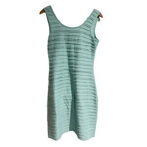 Toad & Co Samba Flow Tank Dress Women Small Blue Green Ribbed Mid Short